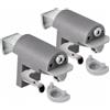 KLEMMFLEX supporto morsetto BFX25 per tende da montare direttamente sull'anta della vostra finestra in PVC/plastica - colore: grigio - SENZA foratura - 1 paio = 2 pezzi