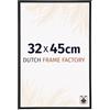 Dutch Frame Factory - Cornice 32x45 cm - Nero Opaco - Cornice per foto in Plastica con vetro plastico Antiriflesso - Cornice portafoto 32x45 cm - Angers