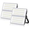 ANNIFUNLY Faretto LED da Esterno 200W 20000LM Potente IP67 Impermeabile Faro LED Esterno, Fari LED Esterno 6500K Bianco Freddo con Driver LED Integrato, Proiettori per Arena, Stadio, Giardino