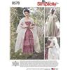 Simplicity Simplcity 85788-Cartamodello per Abito da Donna del XVIII secolo, Carta, Bianco, R5 (14-16-18-20-22)