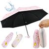 SLTAXAR - Ombrello compatto/resistente alle tempeste a 8 stecche, mini ombrello tascabile, pieghevole, con protezione UV, da donna, perfetto da tenere in borsa