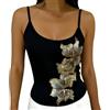 Generico canottiera donna cotone Canotta Donna Cotone Tank Tops Con Scollo Rotondo/a V Casual Senza Maniche Maglietta Leggero Canotte Taglie Forti Estivo Tops Morbido canotta intima