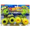 Hot Wheels Monster Trucks Loco Punk vs Hotweiler, colori fosforescenti, scala 1:64 Diecast Demolition Doubles