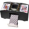 Moaobooh Mixer per carte, miscelatore automatico di carte da gioco, alimentato a batteria, per giochi di poker Home Party Club Bridge (2 Deck)