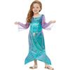 Funidelia Costume da sirena per bambina, Include abito, Mitologia - Tenuta per bambini per feste, Carnevale e Halloween