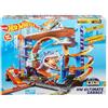 Hot Wheels City Garage delle Acrobazie, Playset con Pista Collegabile, Con Ascensore e Squalo, Spazio per +90 Macchinine, Regalo Bambini 5+ Anni, FTB69