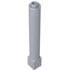 XYEIUGO 43888 Supporto Mattoncini Tondi 1x1x6 Pilastro Solido, 50 Pezzi GDS-1326-compatibile con Lego Mattoncini da Costruzione, Colore:Argent mat 315