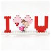 toyofmine Mattoncini costruzione personalizzati con foto Puzzle di mattoni I Love You Immagine a forma di cuore Festa della mamma Festa del Compleanno Anniversario Regali di San Valentino