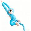 Generic Armato di scimmia a braccia lunghe, peluche da appendere di 27,6 pollici, pupazzo di peluche con scimmia che fa rumore e braccia lunghe, per tiracurte, decorazione per camera (Blue)