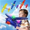 ideallife Aeroplano Giocattolo Bambini, Giocattoli Lanciatore Aereo Polistirolo per Bambini, Regalo Natale Aereo Giocattolo, LED Aeroplano Schiuma, All'aperto Regali per Ragazzi e Ragazze 3-10 Anni
