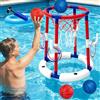 CHENBOOW Pallacanestro Galleggiante,Giocattoli Gonfiabili da Pallacanestro da Piscina,Canestro da Basket da Piscina 2 in 1,Canestro da Basket Gonfiabile,per Feste e Giardino