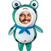 Coregiftr Portachiavi Peluche Rana Personalizzato, 5 Pollici