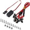 INJORA Kit di Luci Rock a 4 LED con Controller per SCX10 TRX4 1/12 RC Crawler