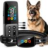 Fuutilake Collari anti-abbaio con telecomando per cani, dispositivo anti abbaiamento, modalità di vibrazione e segnale acustico, collare per addestramento cani, ricaricabile IP67, impermeabile, raggio di azione