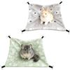 SERYUUT Set di 2 amaca per porcellini d'India, 28 x 28 cm, amaca a doppio lato, con seta di ghiaccio rinfrescante e morbido peluche, amaca per criceti, roditori, furetti, accessori per gabbia