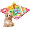 Ankilo Tappeto da fiuto per cani, tappetino da allenamento lavabile, giocattolo interattivo, per cani di piccola taglia, rosa, 39 x 39 cm