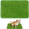Saituo Home Lettiera per Cani Riutilizzabile, 46 x 70 CM, Lettiera Cane Altamente Permeabile, Toilette per Cani Lavabile, Tappeto Erba Sintetica per Esterno Ideale per Appartamenti e Balconi