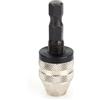 Rengue Adattatore per Mandrino Autoserrante in Pollici per Pasta Fritta in Acciaio Ad Alta velocità da 0,3-3,6 Mm, Portapunte a Rapido per Avvitatore a Percussione, Perfetto per Progetti