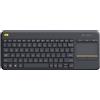 Logitech K400 Plus Tv tastiera RF Wireless QWERTY Spagnolo Nero