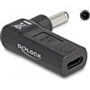 DeLOCK Adattatore per portatile Cavo di ricarica USB Type-C femmina per Dell 4,5 x 3,0 mm maschio 90° angolato