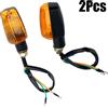 NONE Universale Del Motociclo Lampeggiatore Blub Indicatore di Direzione Della Lampada DC 12V Moto Indicatore Luce Ambra Lampeggiante Lampadina 8W Accessori Moto 2 Pz