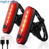 NONE Fanale posteriore per bici Fanali posteriori ultra luminosi ricaricabili tramite USB adatti alla bicicletta Facile da installare per la sicurezza del ciclismo