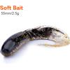 NONE Hanlin 10/20/30 Pezzi Esche Morbide in Silicone a Forma di Verme 55mm/65mm, Jig Wobblers, Artificiali in Gomma per la Pesca di Spigola e Luccio