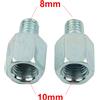 NONE Accessori per adattatori per specchietti da 10 mm a 8 mm in senso orario femmina a maschio per scooter da moto filettato durevole di alta qualità