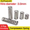 NONE Molla di ritorno per assorbimento degli urti con molla di compressione di pressione in acciaio con molla forte 65MN, diametro 3,0 mm, diametro: 16-35 mm, L: 20-100 mm