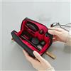 NYXIA 2024 nuova borsa per cosmetici da donna tinta unita borsa per trucco in stile coreano borsa da toilette custodia per trucco impermeabile borsa di lusso