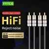 YYTCG 2RCA maschio a 2RCA maschio cavo Audio Stereo placcato oro Jack RCA cavo Audio per amplificatori HDTV Home Theater (0.5M/1M/2M/3M)