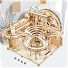Chriyungel Puzzle in legno 3D Kit di costruzione di modelli manuali meccanici fai-da-te Assemblare giocattoli Set di marmo con 4 palline per regali per bambini adulti