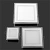 SEACAT 6W 9W 12W 18W 24W Pannello LED da incasso Luci da pannello in vetro quadrato Lampade da incasso a soffitto Faretto a LED AC85-265V Con adattatore