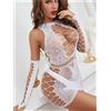 WOAIPMM Mini abito fasciato scava fuori sexy abito da babydoll da donna sottile colletto quadrato alla moda con guanti abiti sexy senza schienale discoteca