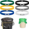 willstar 6 pz regolabile pattumiera elastici elastici fasce colorate sacchetto della spazzatura fibbia lettiera fasce cucina multifunzionale