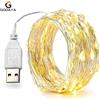 NONE 30M 10M USB impermeabile luci a LED stringa filo di rame fata ghirlanda lampada natalizia festa di nozze ghirlanda di illuminazione natalizia