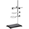 NONE Set di supporto per supporti da laboratorio, Set di supporti da laboratorio in acciaio con Base in ghisa, asta da 16 "L con morsetto per buretta e morsetti per anello per boccetta