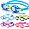 JoyMaySun Occhialini da nuoto per bambini Giovani età 3-14 anni Antiappannamento Protezione UV al 100% Visione chiara Nessuna perdita Cinghia regolabile rapidamente