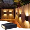 NONE Lampada da esterno a LED solare Lampada da sensore di illuminazione solare Lampioni Decorazione da giardino esterno Ghirlanda Lampada da parete solare impermeabile