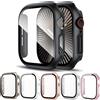 PEO Vetro + copertura per Apple Watch Case serie 10 9 8 7 6 5 4 3 SE 44mm 40mm 45mm 42-41-46mm protezione schermo paraurti accessori iwatch