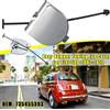 NONE Tappo di copertura dell'occhio del gancio di traino del paraurti posteriore dell'auto cromato per Fiat 500 500C 2007-2012 735455393