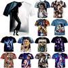 NONE Moda estiva Michael Jackson cantante hip-hop retro cool casual uomo Harajuku streetwear a maniche corte
