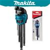 Makita B-65894 Set di chiavi esagonali da 9 pezzi Chiave esagonale di dimensioni multiple Set di chiavi a brugola Accessori per utensili
