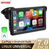 hippcron Lettore video multimediale per autoradio Hippcron da 7 pollici Carplay wireless e touch screen universale portatile Android Auto wireless