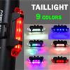 NONE 2024 USB ricaricabile City Mountain Bike luce per bicicletta impermeabile colorata luce per bici lampeggiante luci di sicurezza luci per biciclette