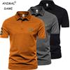 ANIMAL GAME Magliette a maniche corte da uomo nuove Polo estiva ricamata traspirante per uomo Top larghi leggeri in tinta unita