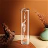 NONE Bruciatore di incenso moderno in vetro Porta incenso volante anti-cenere con raccoglitore di cenere in vetro rimovibile per la decorazione domestica Meditazione yoga