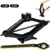NONE Jack per auto 2.5T 1.5T 2 in 1 Martinetto di sollevamento manuale Strumento di riparazione auto Strumento di sollevamento con chiave a cricchetto per risparmiare manodopera Martinetto pieghevole per