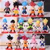 Bandai 16 Pz/set Dragon Ball Z Super Saiyan Son Goku Anime Figure Giocattoli Gohan Vegeta Broly Piccolo Majin Bu Action Figurine Modello Bambole