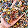 sisterstone Eleganti ciottoli di cristallo di agata naturale da 100 g, pietre decorative colorate per acquari, acquari, decorazioni per piante ad aria